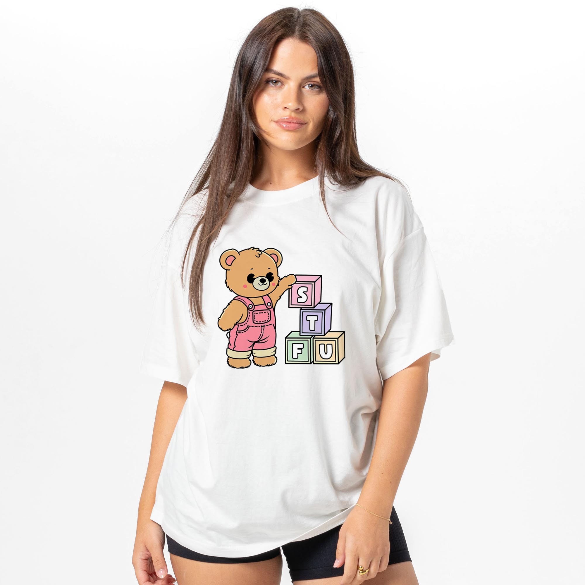 STFU WHITE TEE