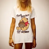 GET HUNNY ORIGINAL STYLE WOMENS WHITE TEE