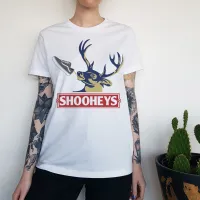 SHOOHEYS NEW STYLE WOMENS WHITE TEE