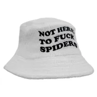 SPIDERS WHITE TERRY TOWEL BUCKET HAT