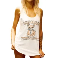 BORN TO YAP WOMENS WHITE SINGLET