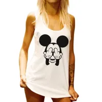 FINGERS WOMENS WHITE SINGLET