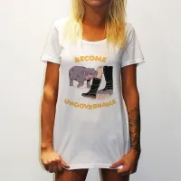 BECOME UNGOVERNABLE ORIGINAL STYLE WOMENS WHITE TEE