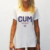 CUM UNIVERSITY ORIGINAL STYLE WOMENS WHITE TEE