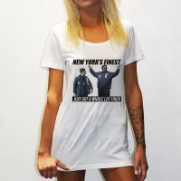 NEW YORKS FINEST ORIGINAL STYLE WOMENS WHITE TEE