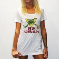 SESH GREMLIN ORIGINAL STYLE WOMENS WHITE TEE