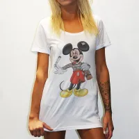 STONED MOUSE ORIGINAL STYLE WOMENS WHITE TEE