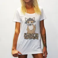 YAPANESE ORIGINAL STYLE WOMENS WHITE TEE