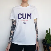 CUM UNIVERSITY NEW STYLE WOMENS WHITE TEE