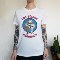 LOS POLLOS NEW STYLE WOMENS WHITE TEE