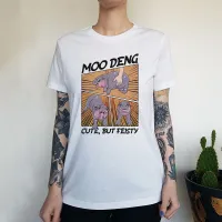 MOO DENG NEW STYLE WOMENS WHITE TEE