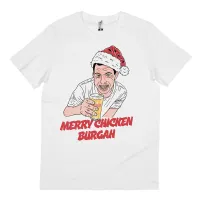 MERRY CHICKEN BURGAH WHITE TEE