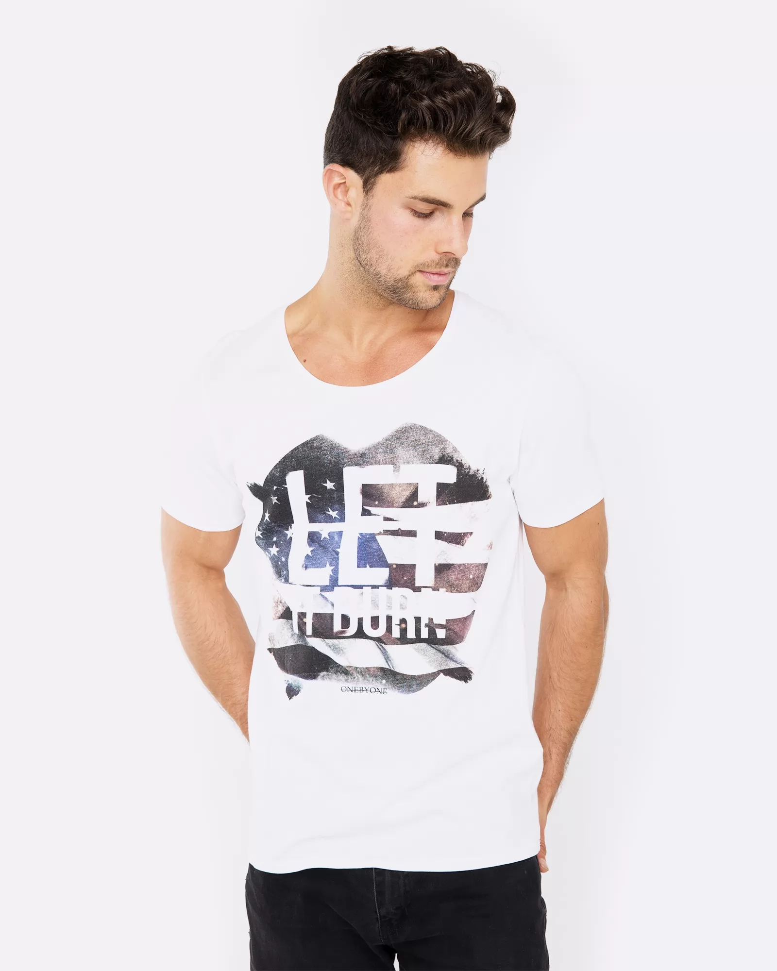 LET IT BURN WHITE TEE