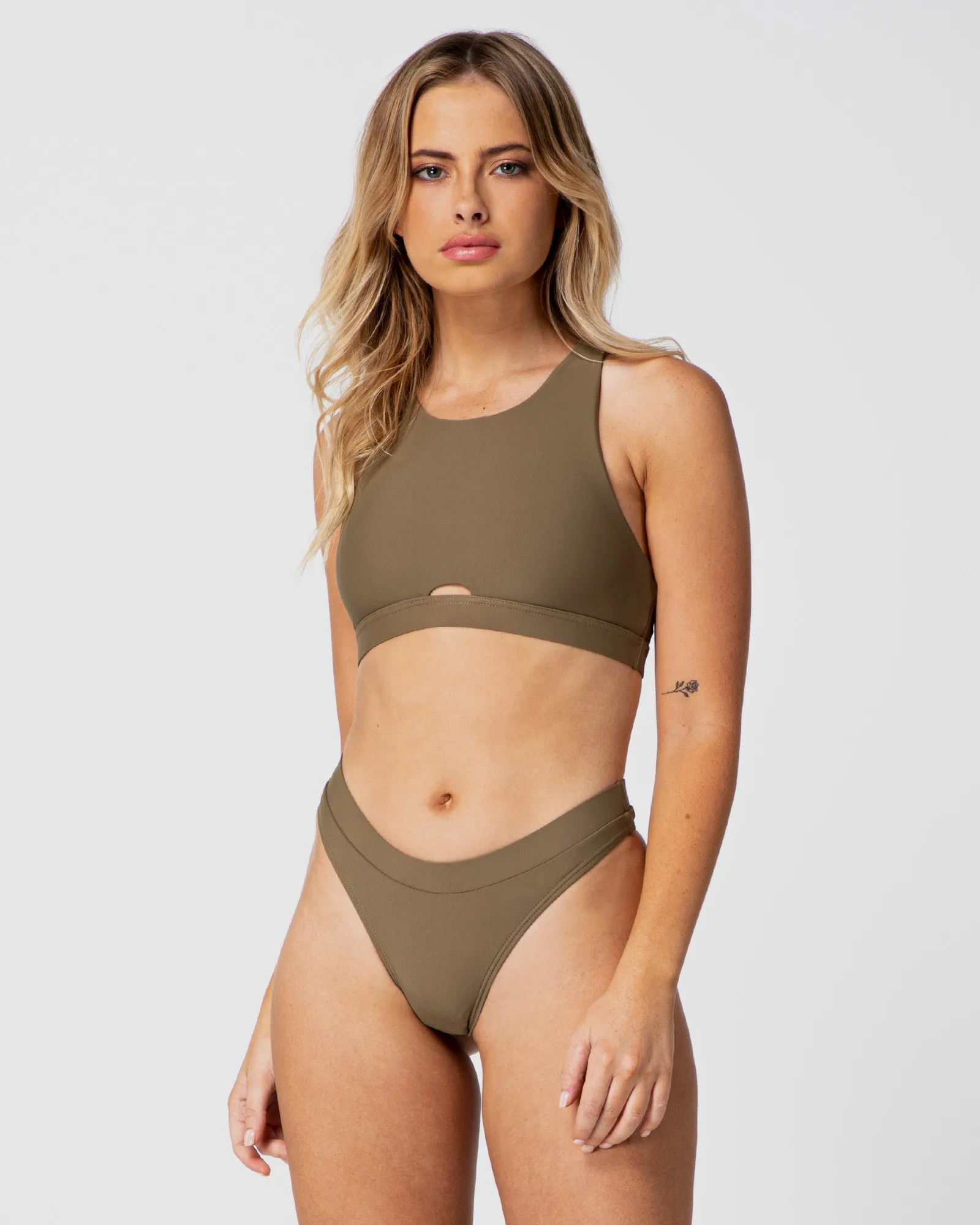 ILLANA KHAKI BIKINI BOTTOMS