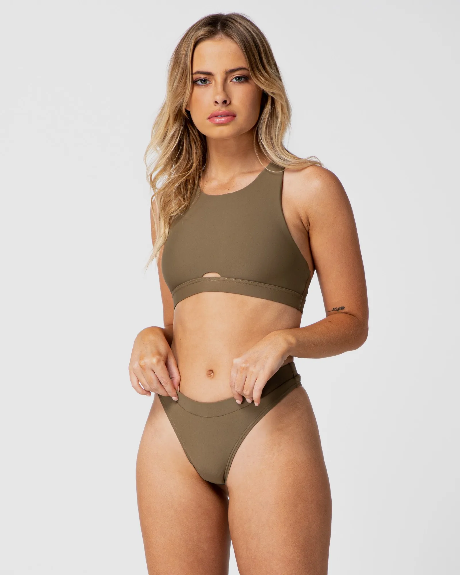 ABBI KHAKI BIKINI TOP