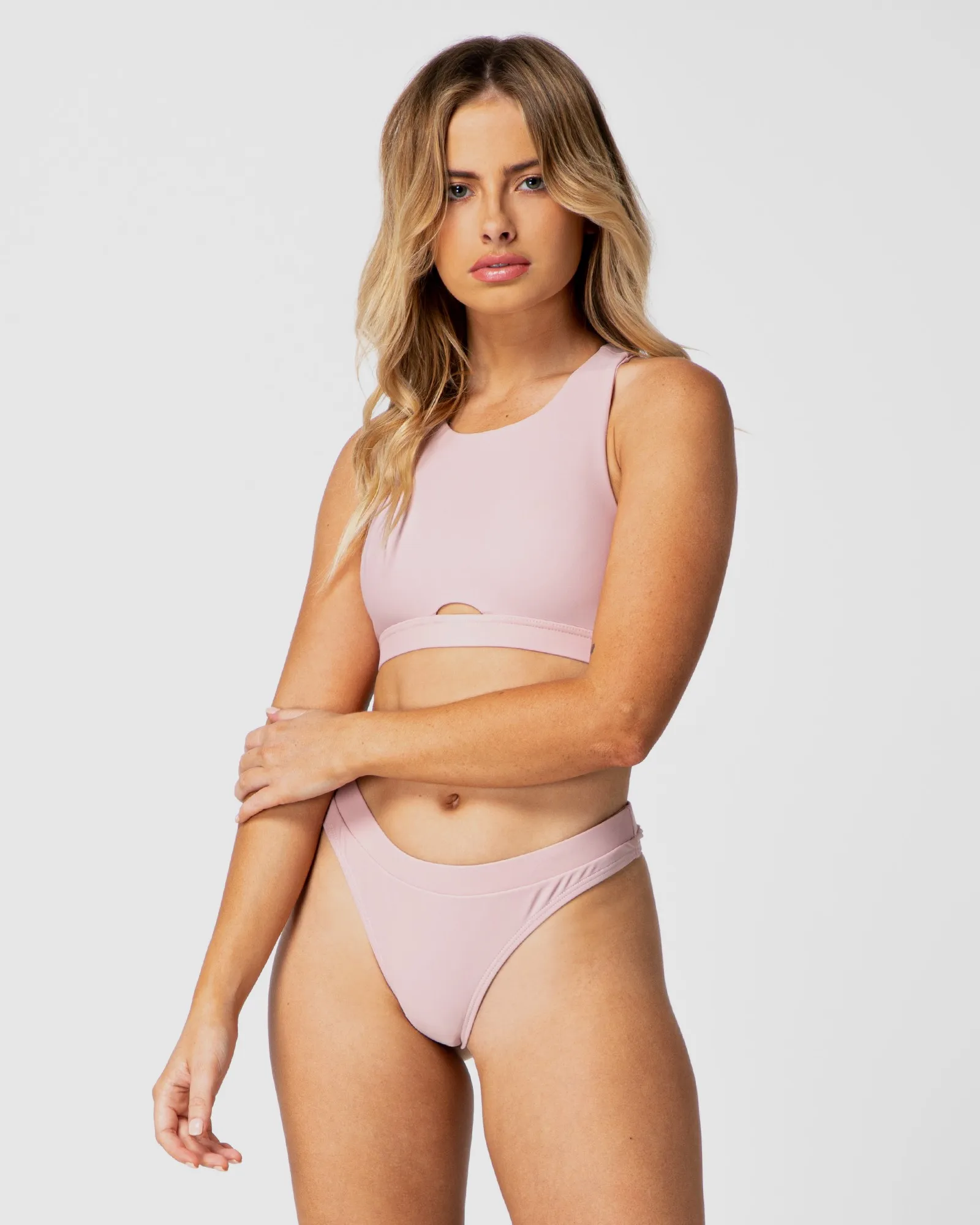 ILLANA BLUSH BIKINI BOTTOMS