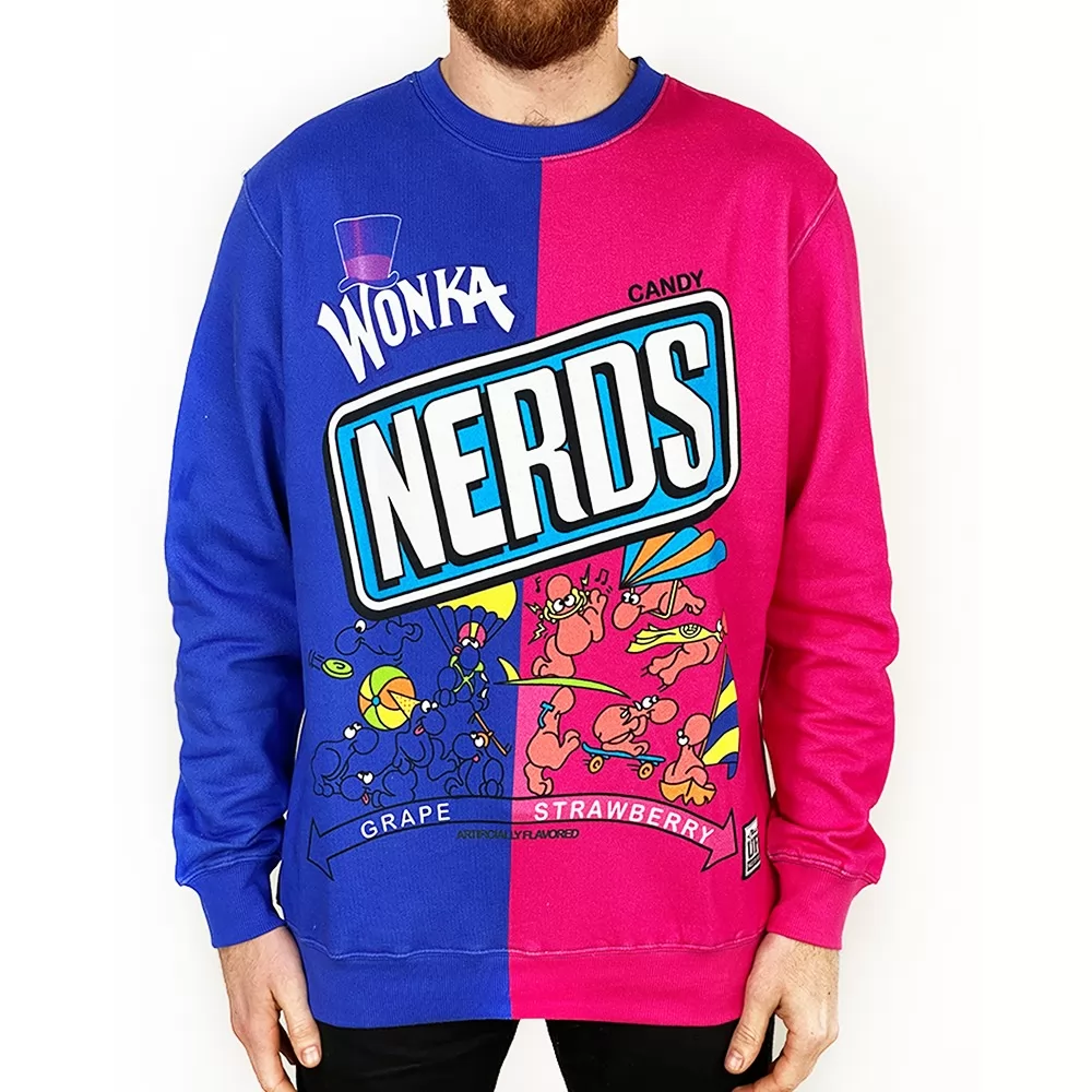 VINTAGE NERDS FULL PRINT CREW