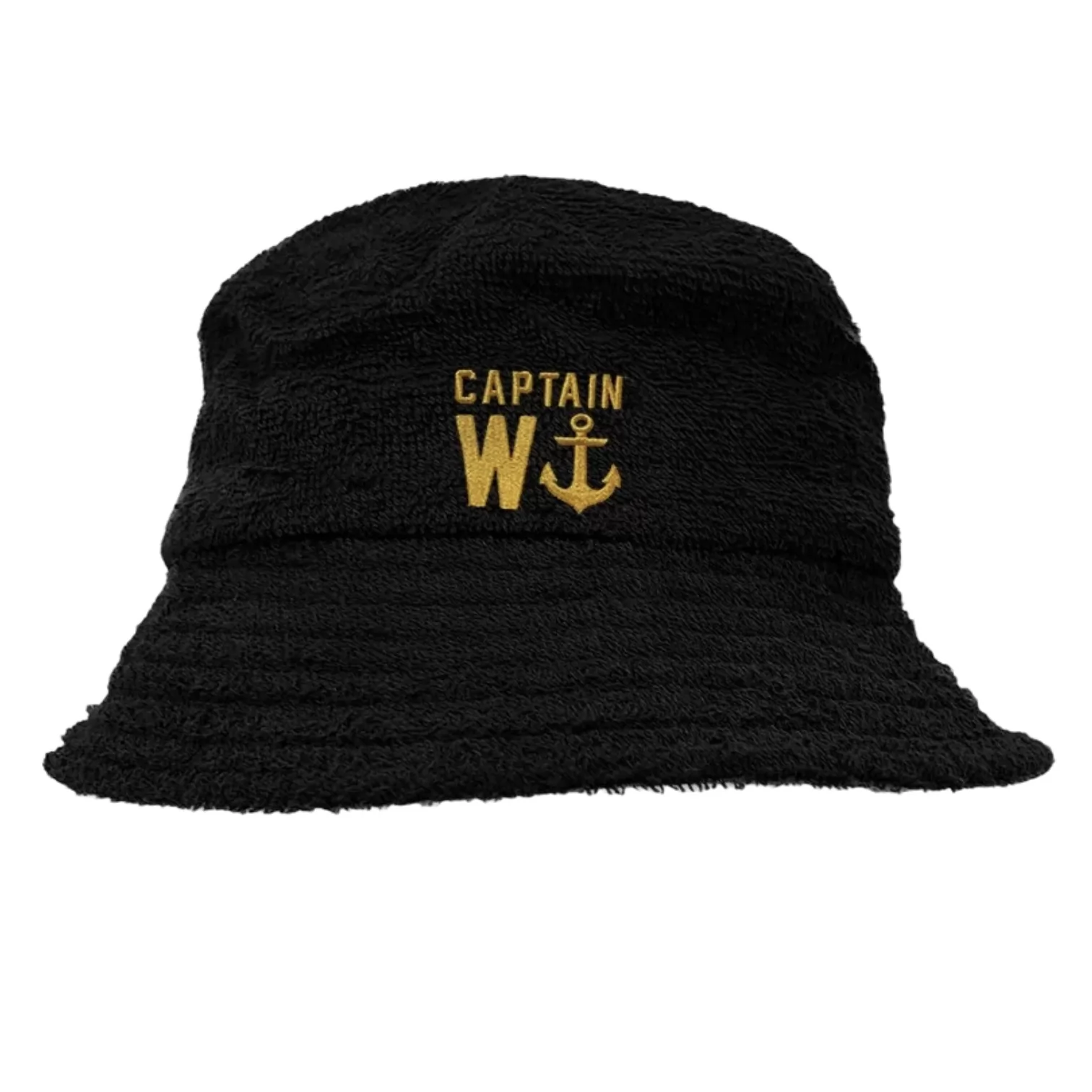 CAPTAIN TERRY TOWEL BUCKET HAT BLACK