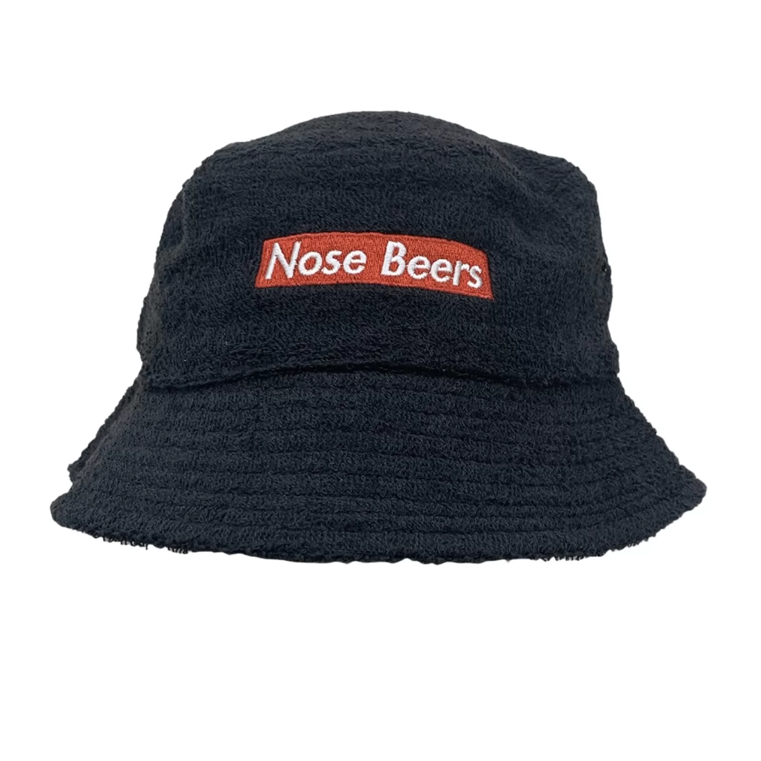 NOSE BEERS BLACK TERRY TOWEL BUCKET HAT