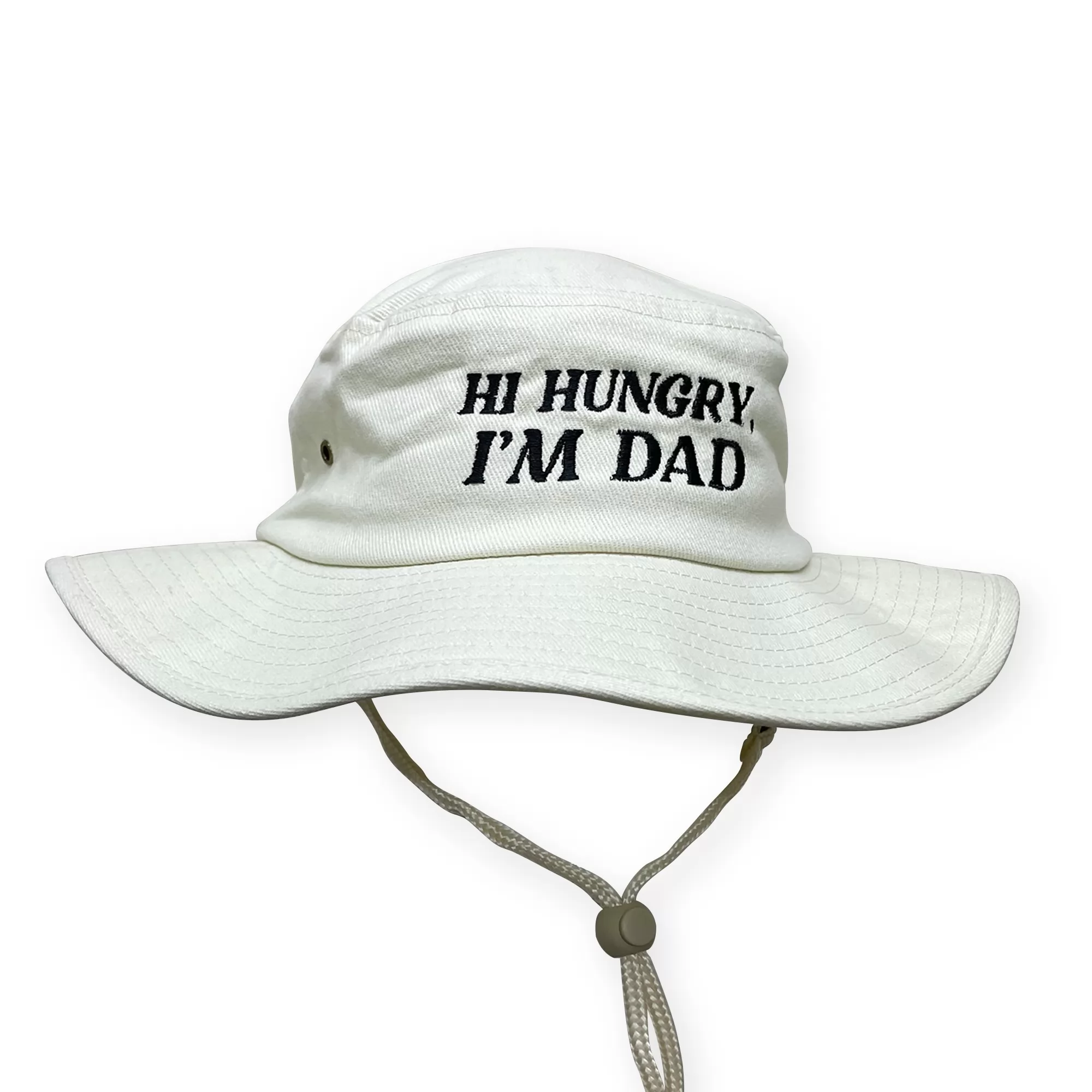 HI HUNGRY NATURAL WIDE BRIM HAT