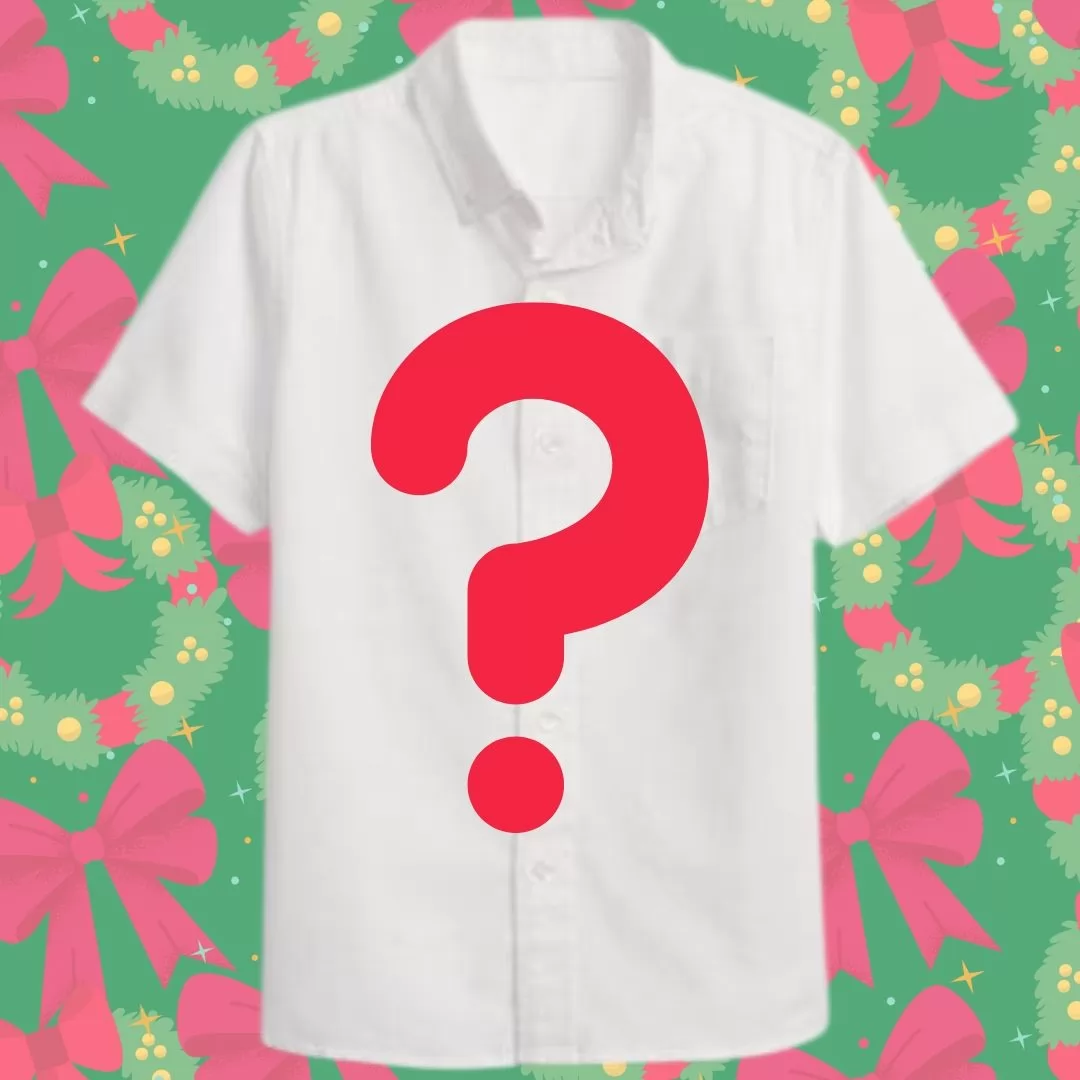 MYSTERY CHRISTMAS BUTTON UP SHIRT