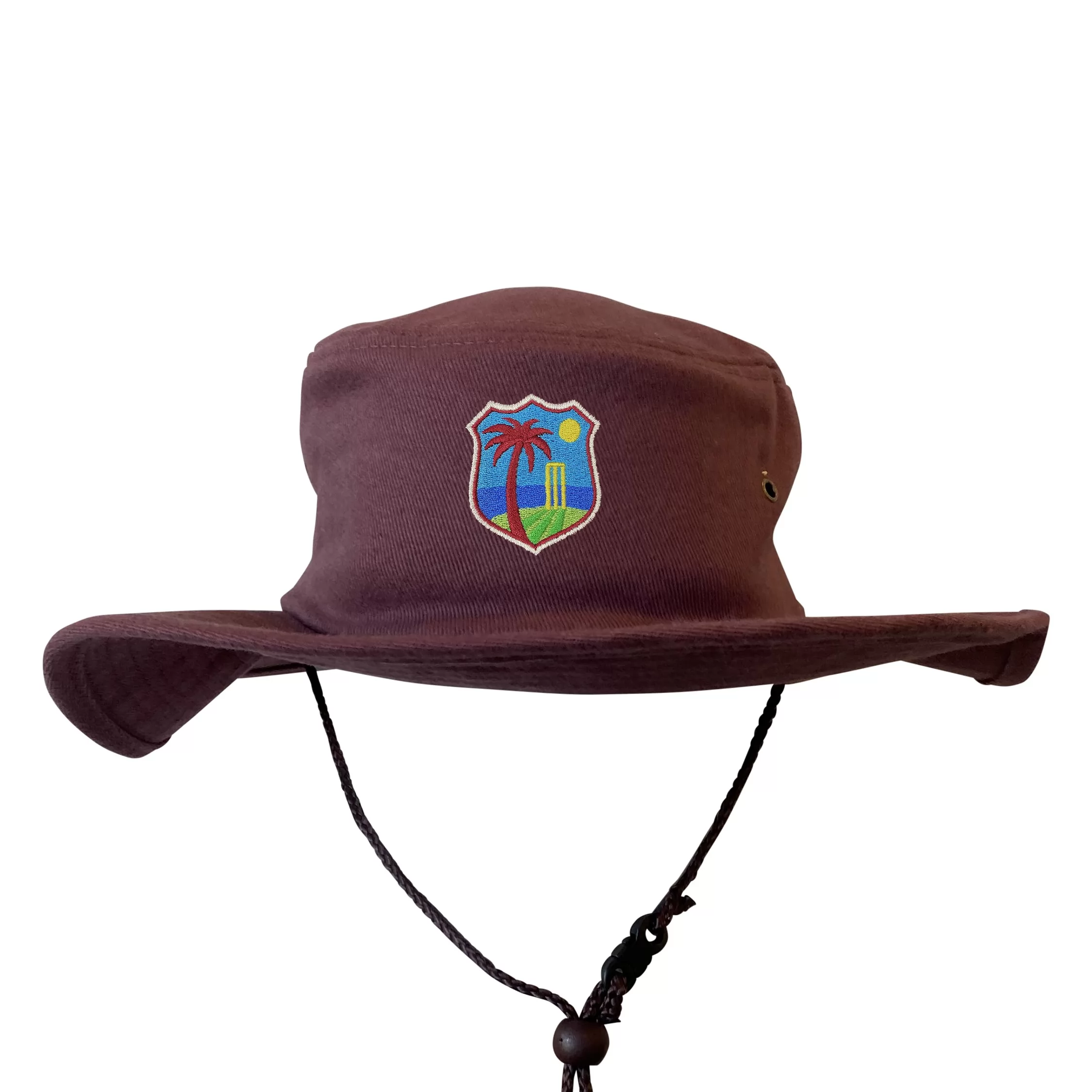 WEST MAROON WIDE BRIM HAT