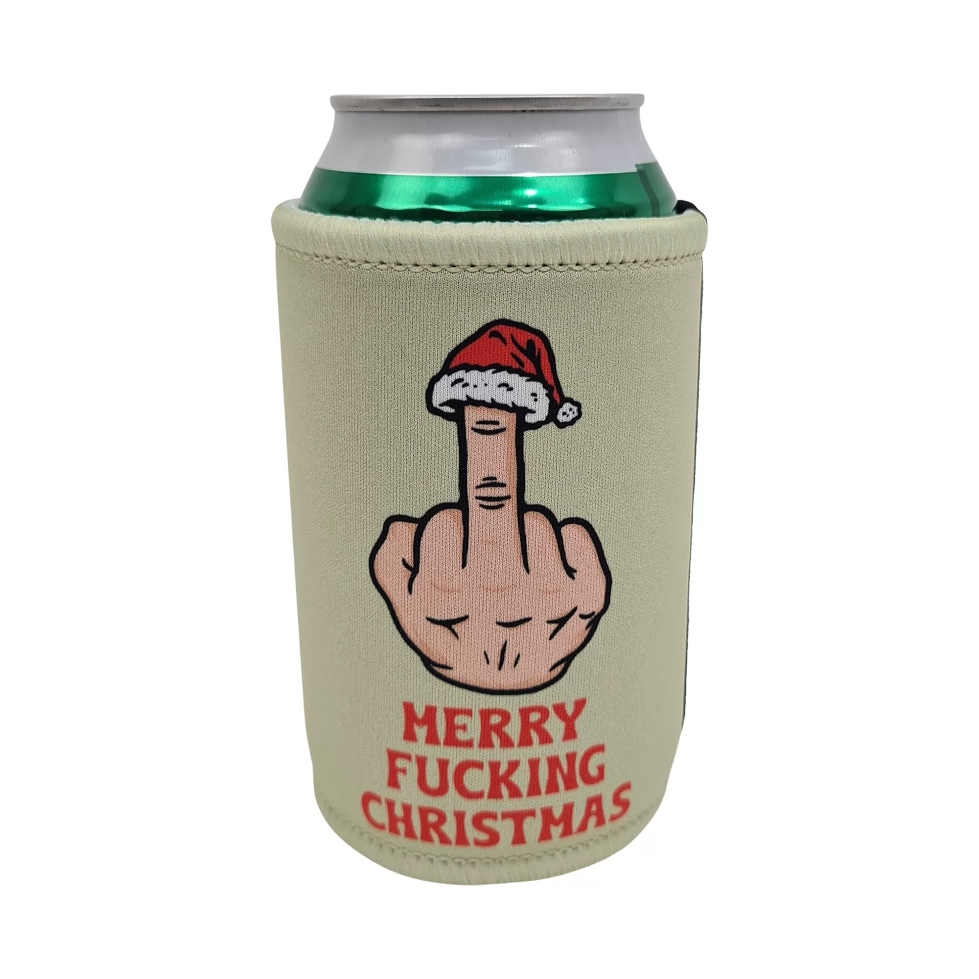 MERRY FKN CHRISTMAS STUBBY HOLDER