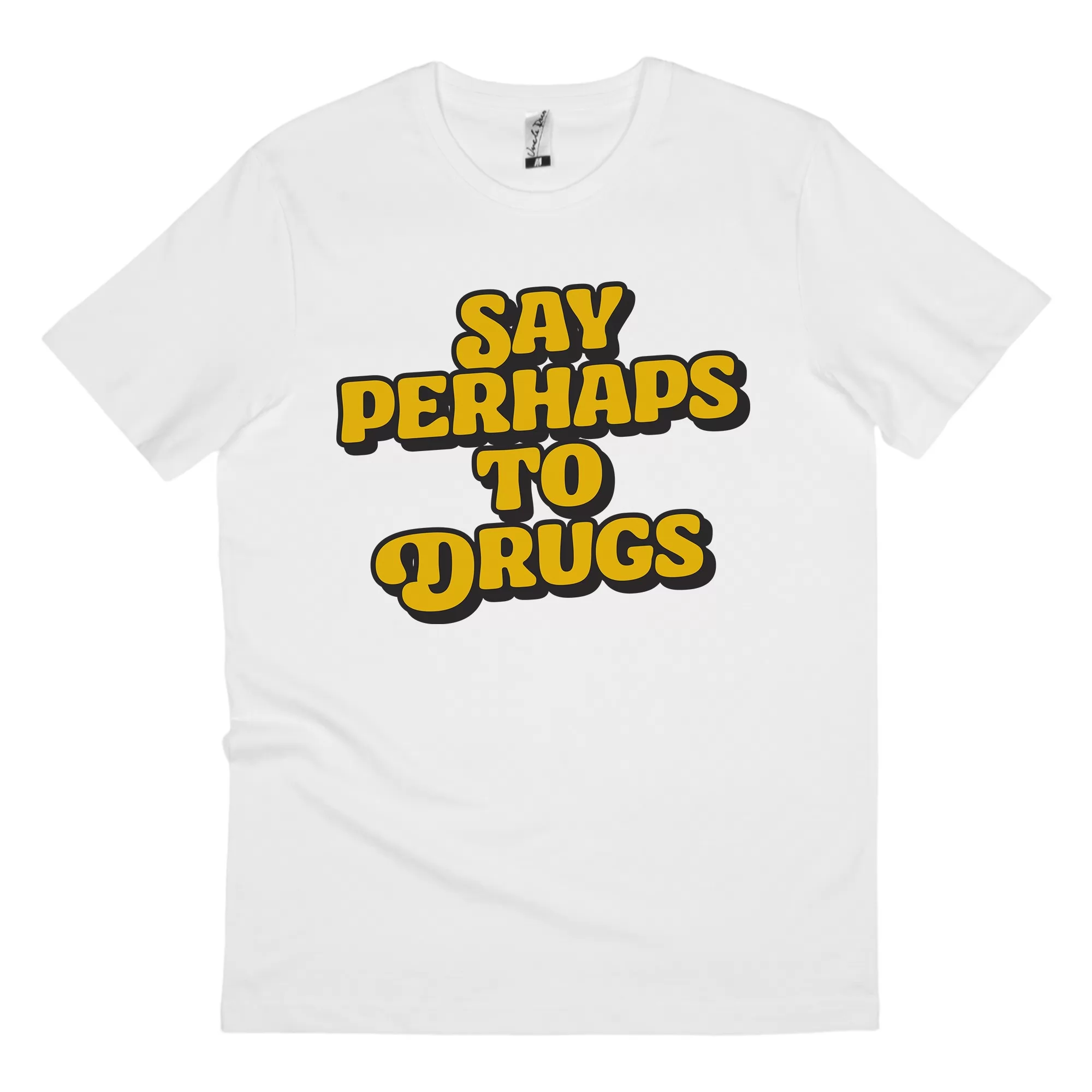 SAY PERHAPS WHITE TEE