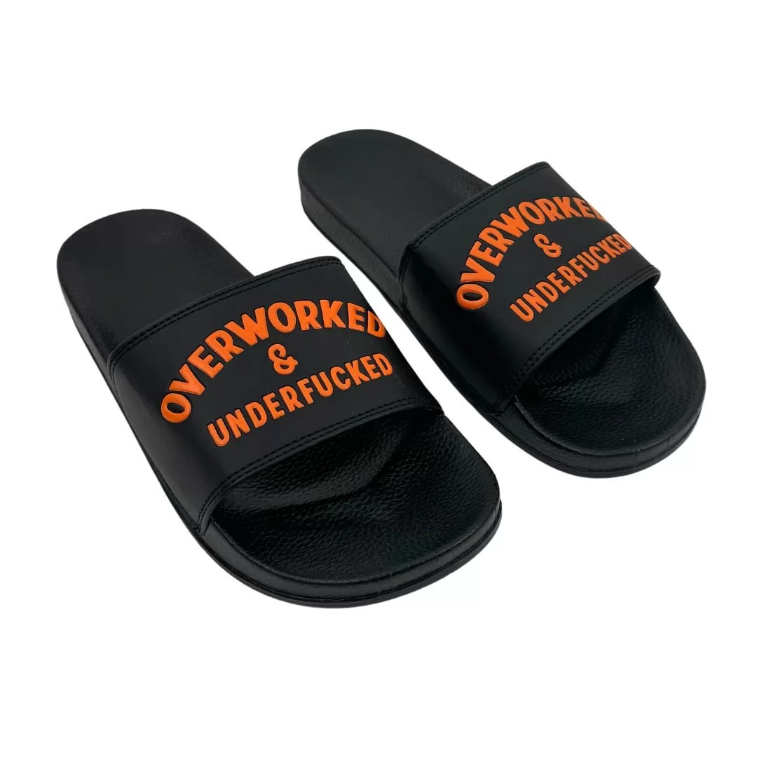 OVERWORKED BLACK SLIDES