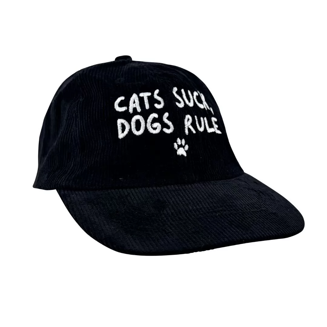 DOGS RULE BLACK CORD HAT