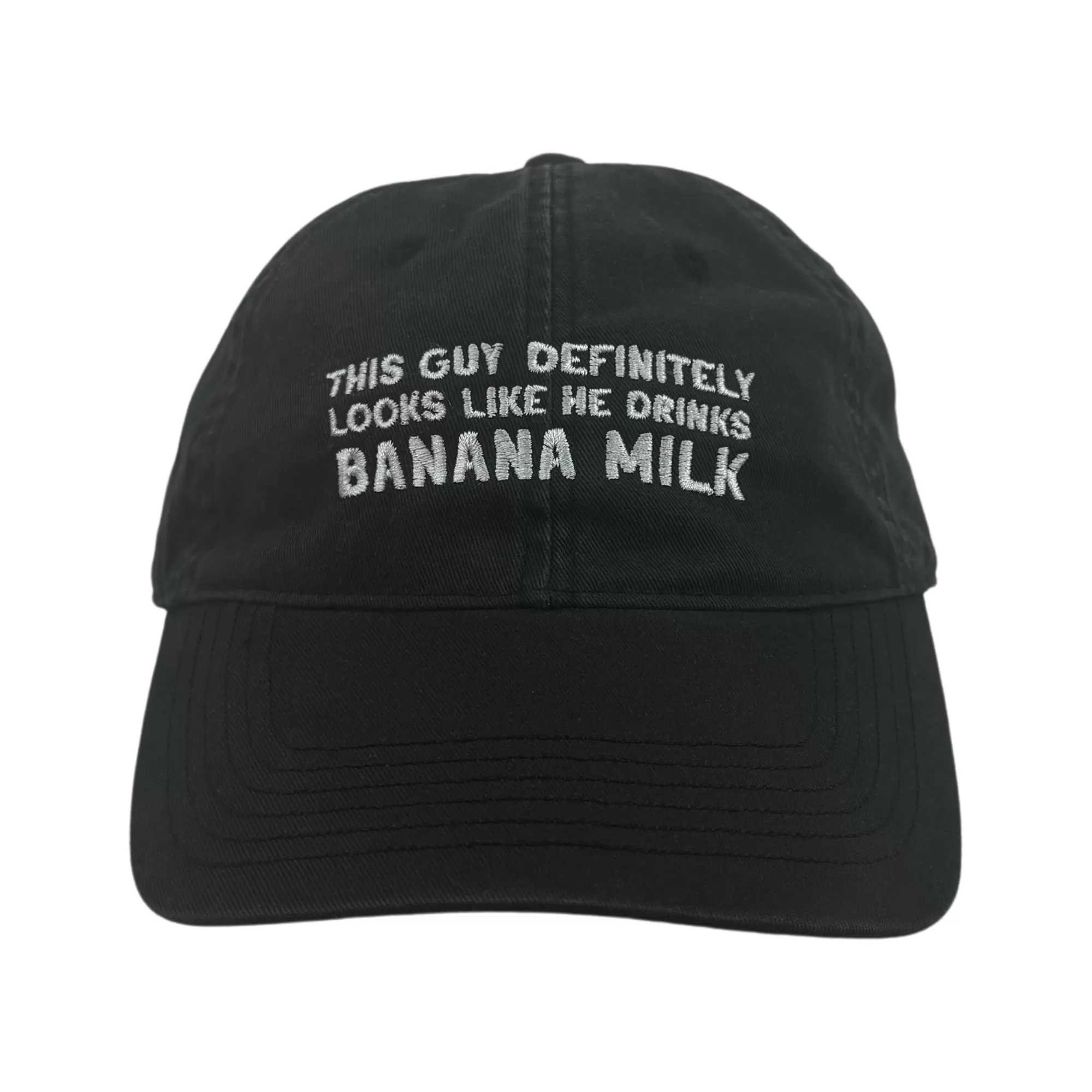 BANANA MILK BLACK WASHED DAD HAT