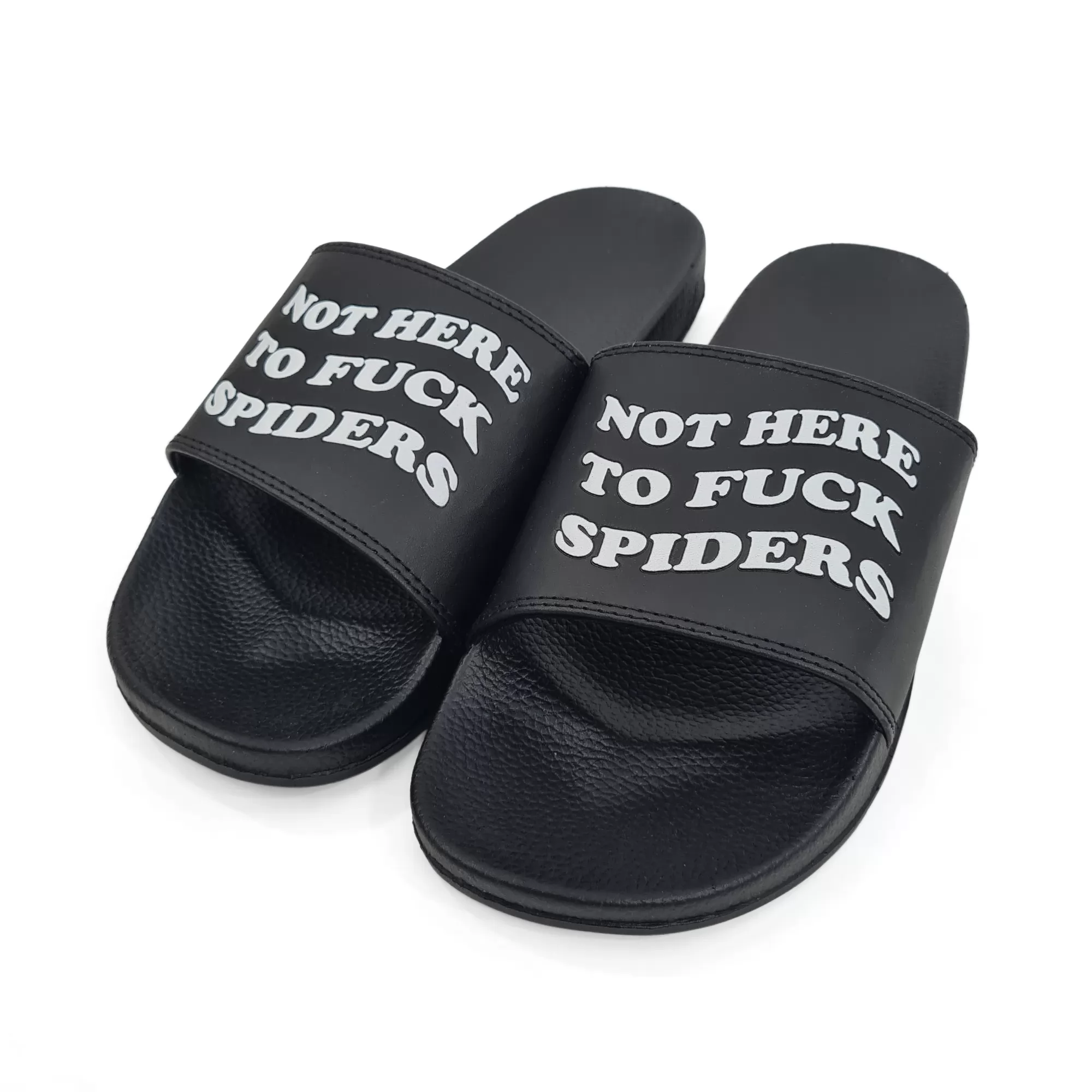 SPIDERS BLACK SLIDES