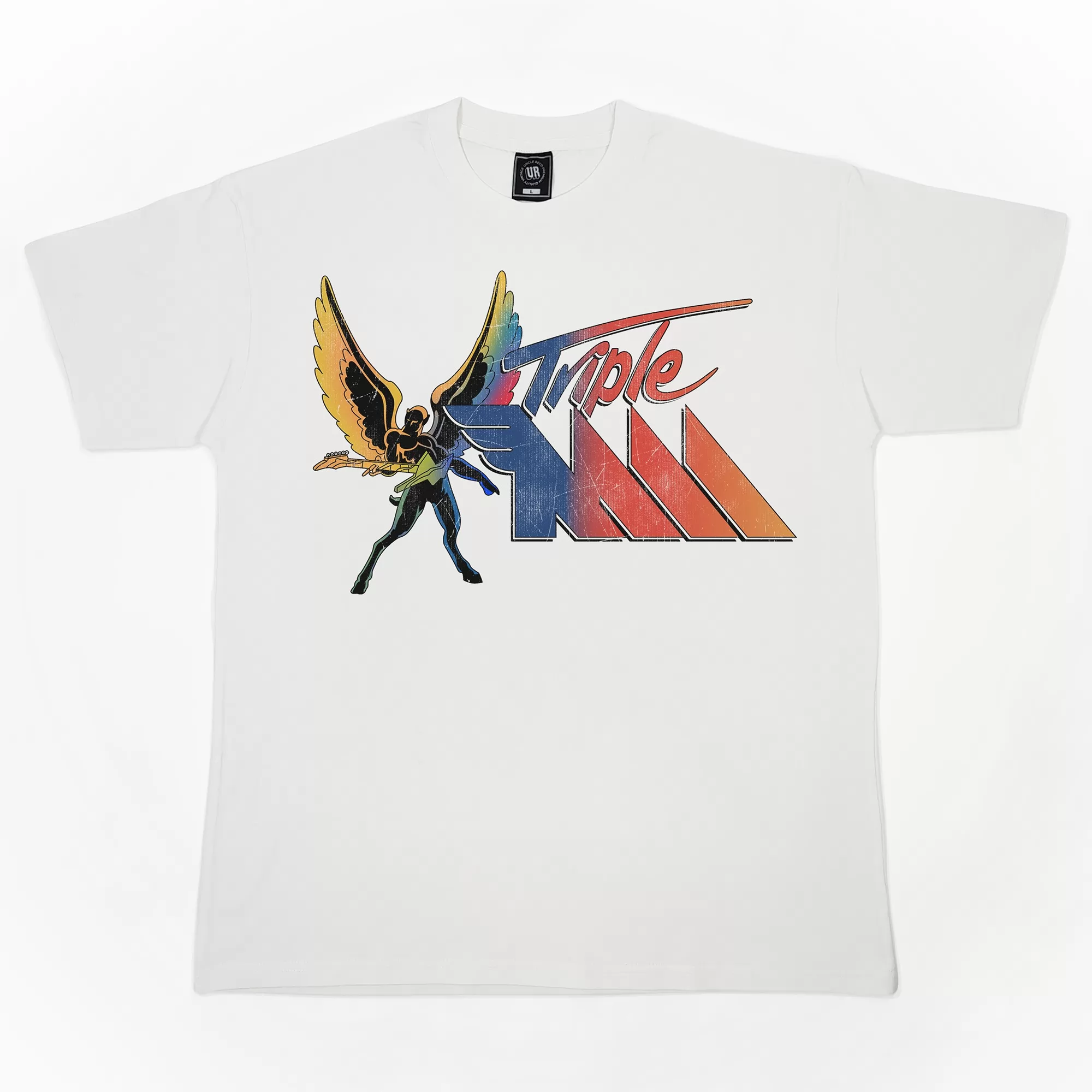 OFF WHITE TRIPLE M RETRO LOGO VINTAGE T-SHIRT