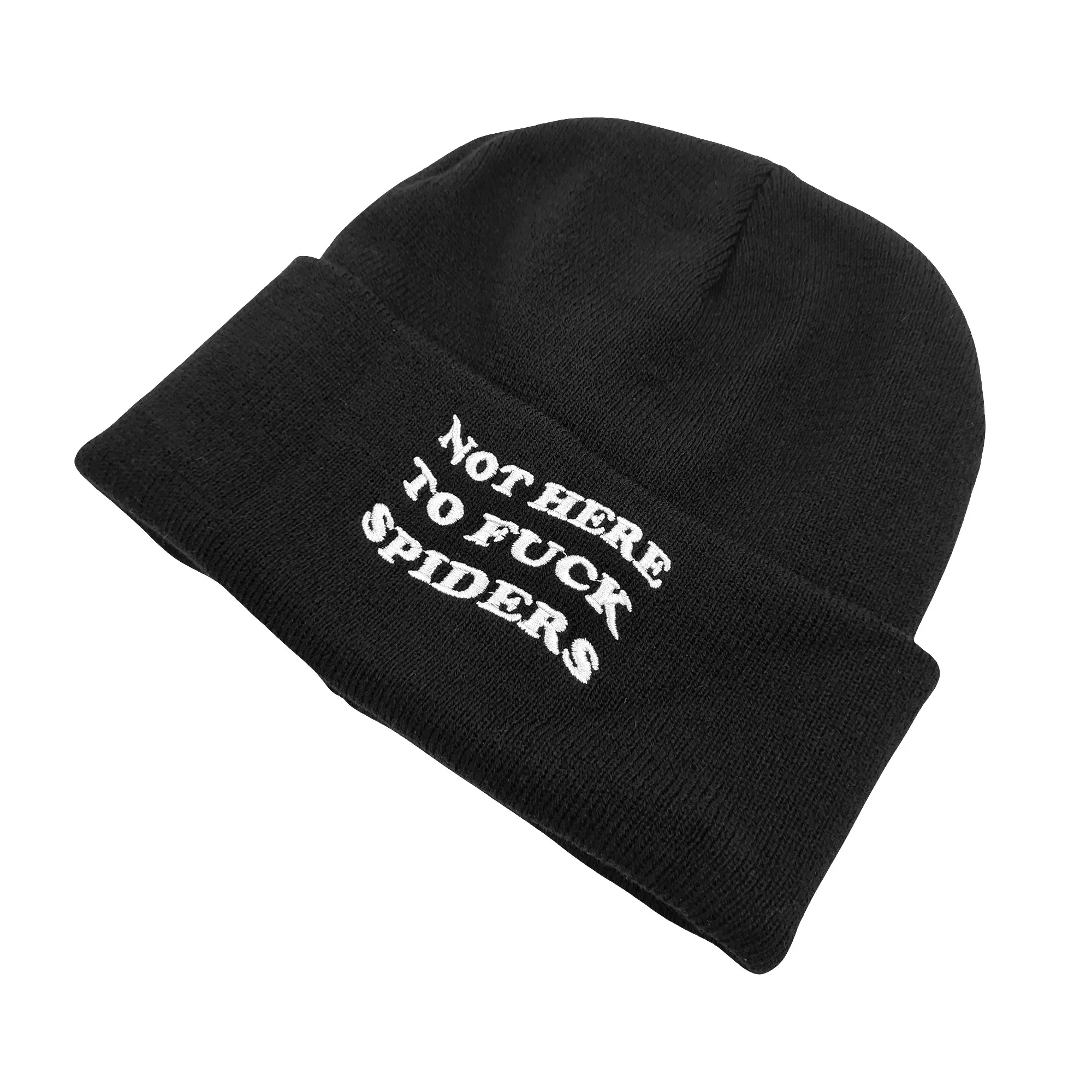 SPIDERS BLACK BEANIE