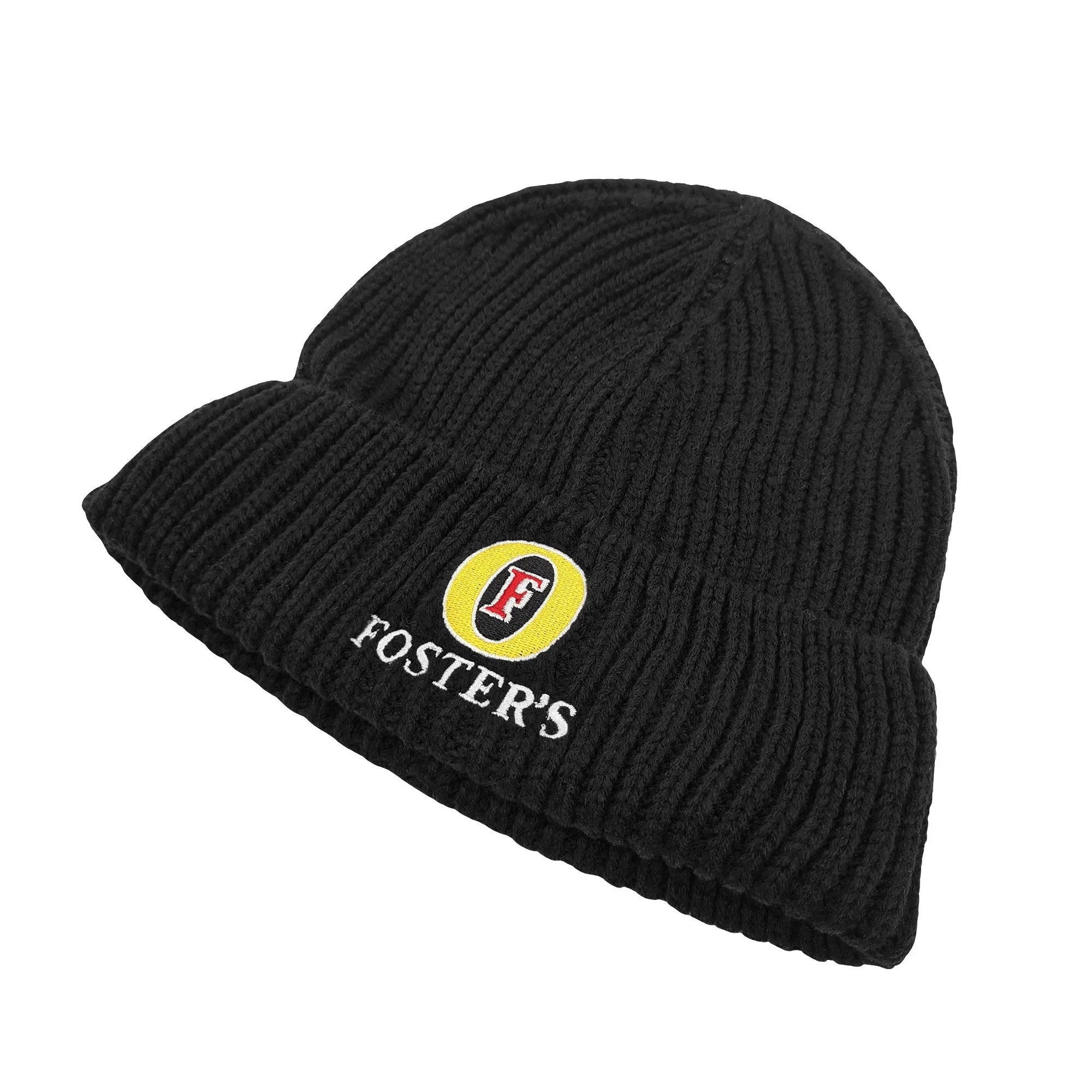 FOSTER'S BLACK KNIT BEANIE