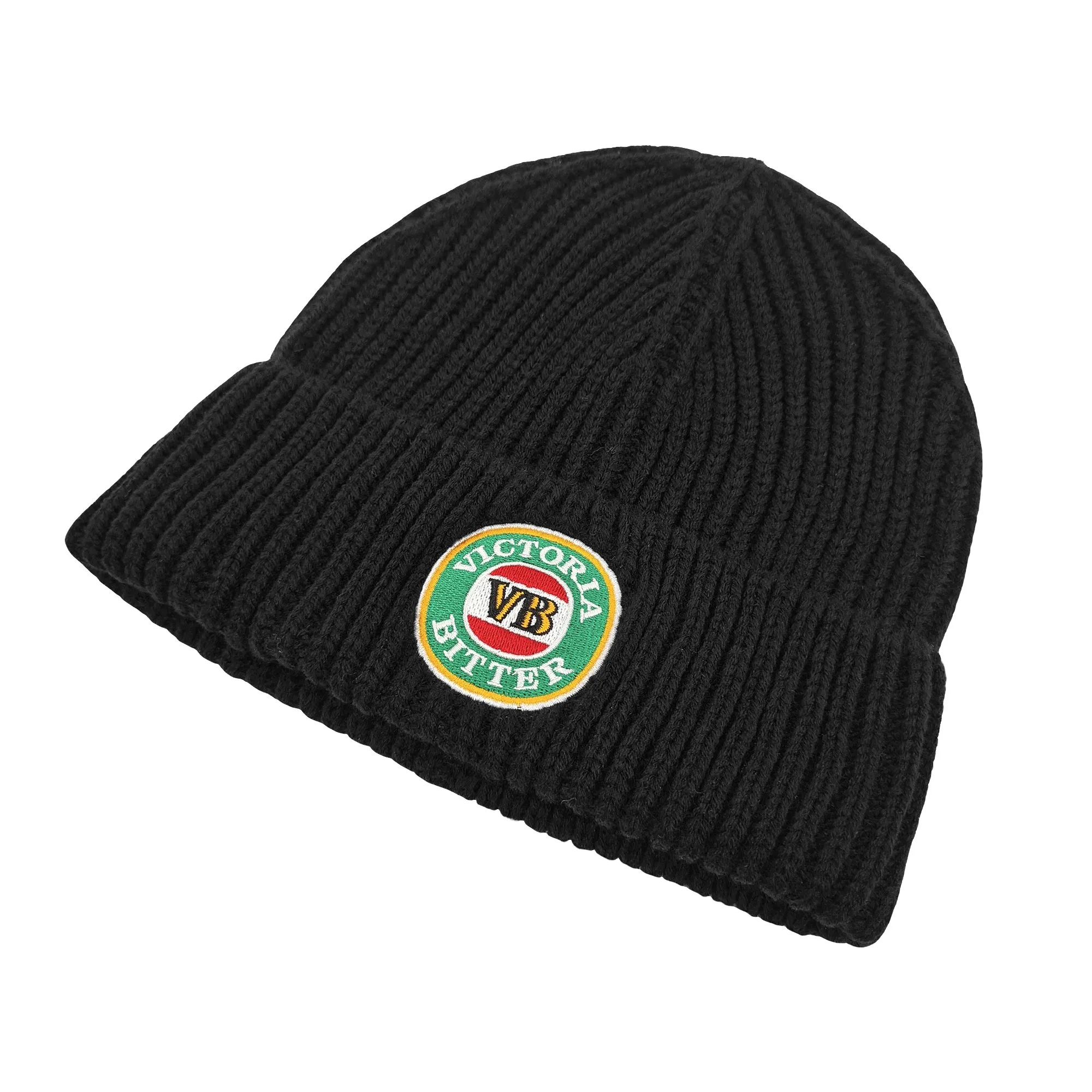 VB BLACK KNIT BEANIE