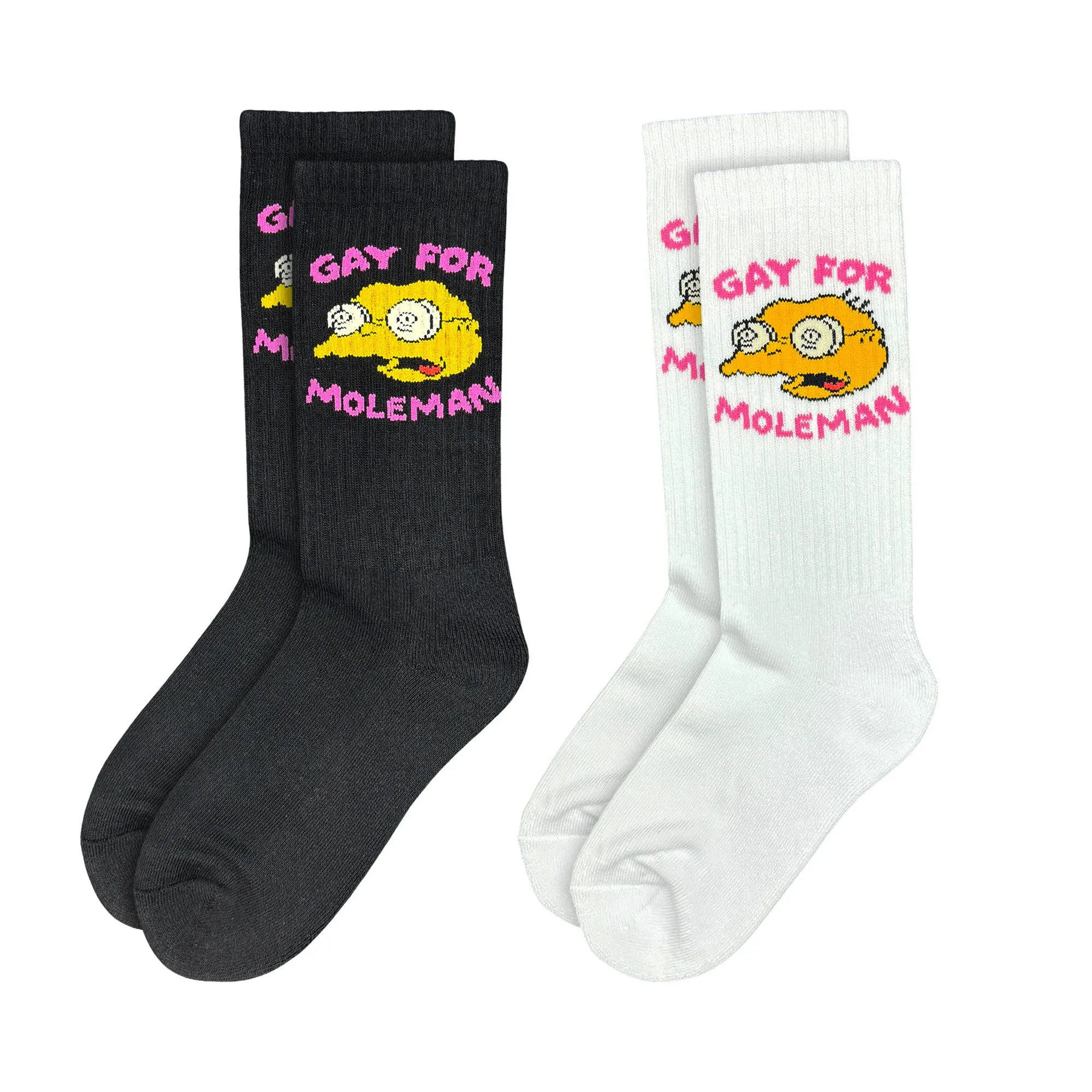 GAY FOR MOLEMAN 2 PACK OF SOCKS