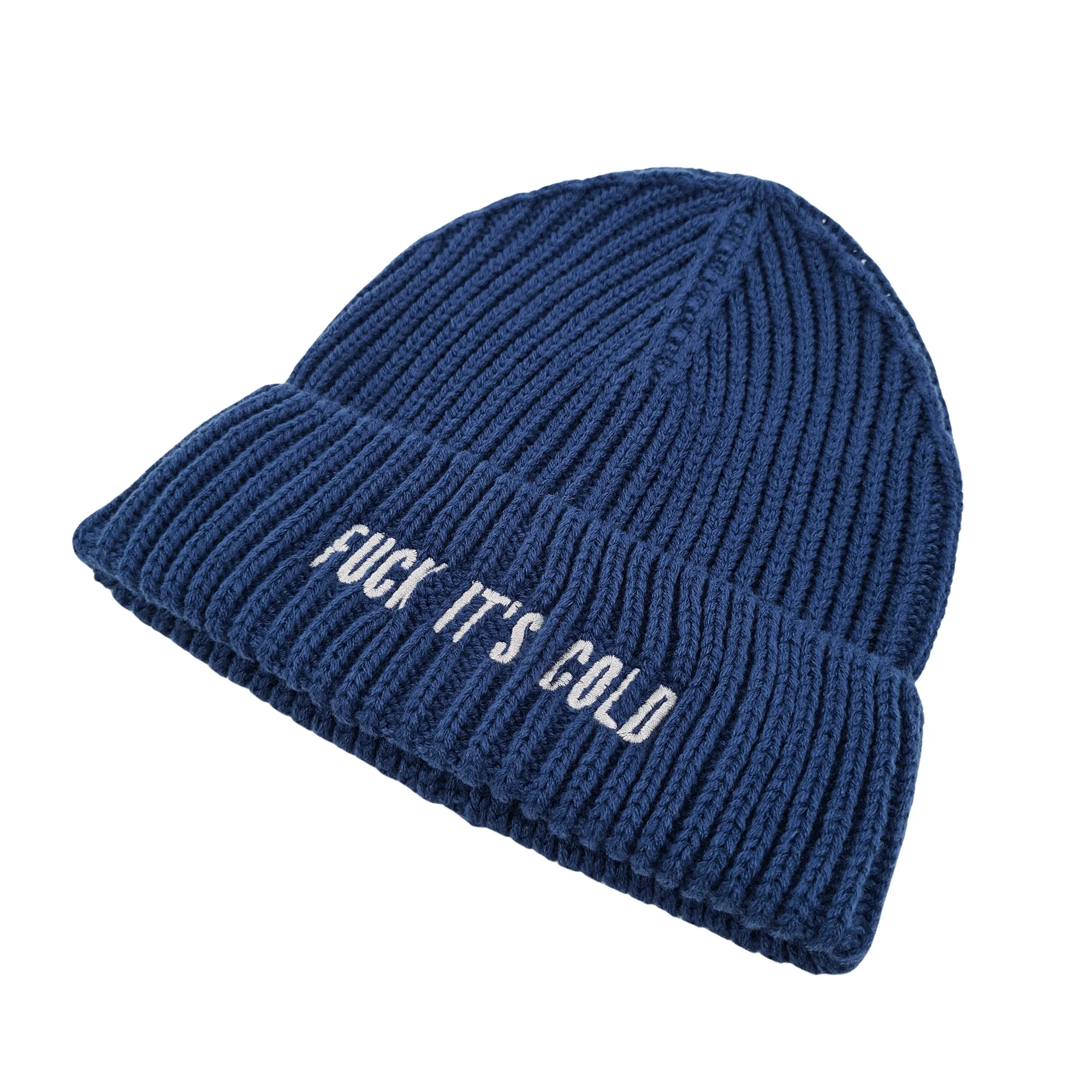 BLUE IT'S COLD KNIT BEANIE