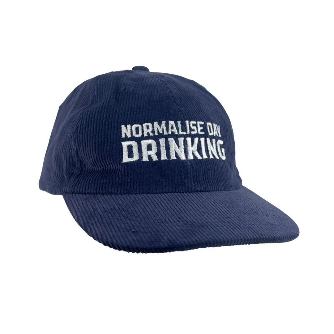 NORMALISE DAY DRINKING NAVY CORD HAT