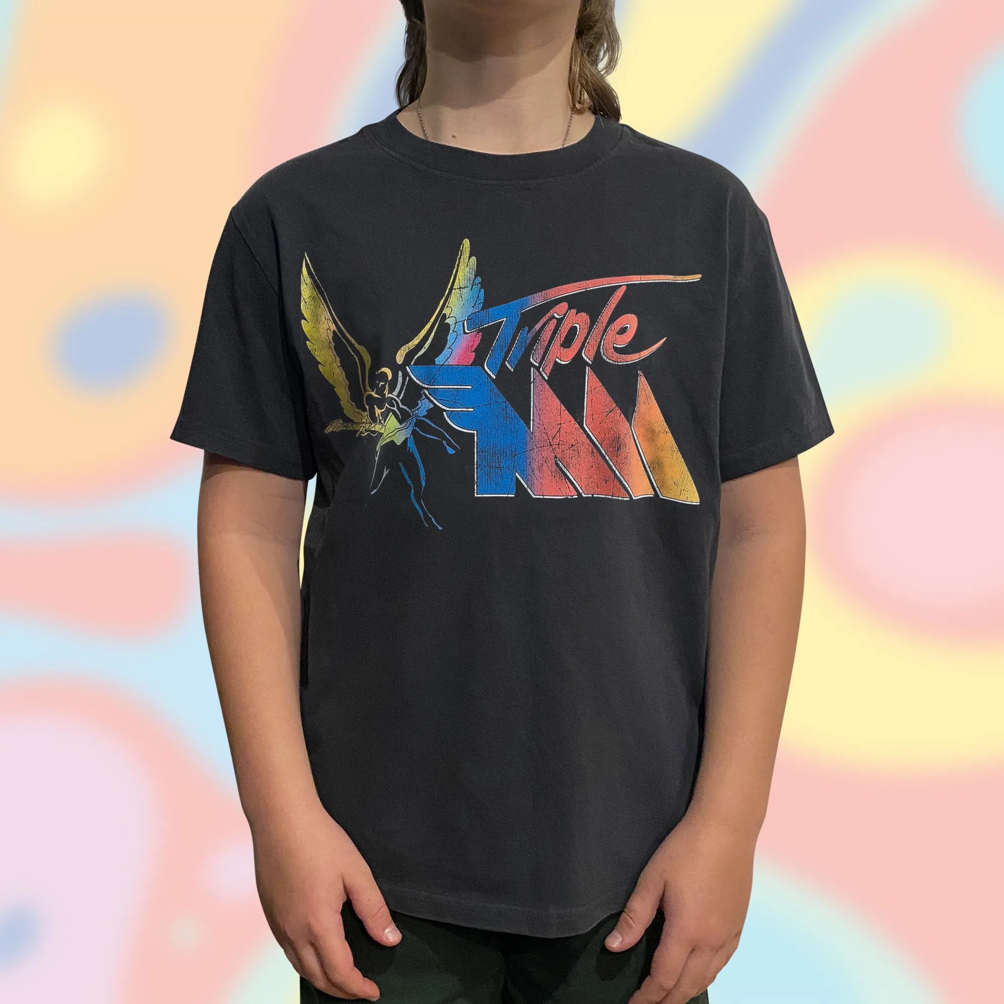 KIDS VINTAGE RETRO TRIPLE M LOGO T-SHIRT