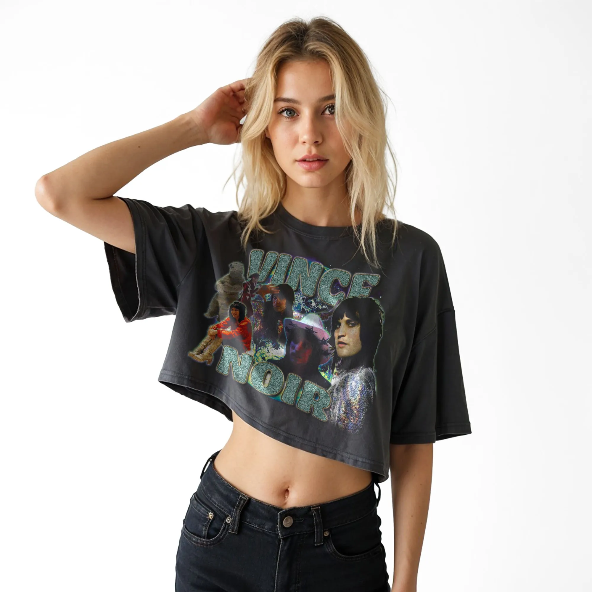 VINTAGE VINCE NOIR CROP TOP