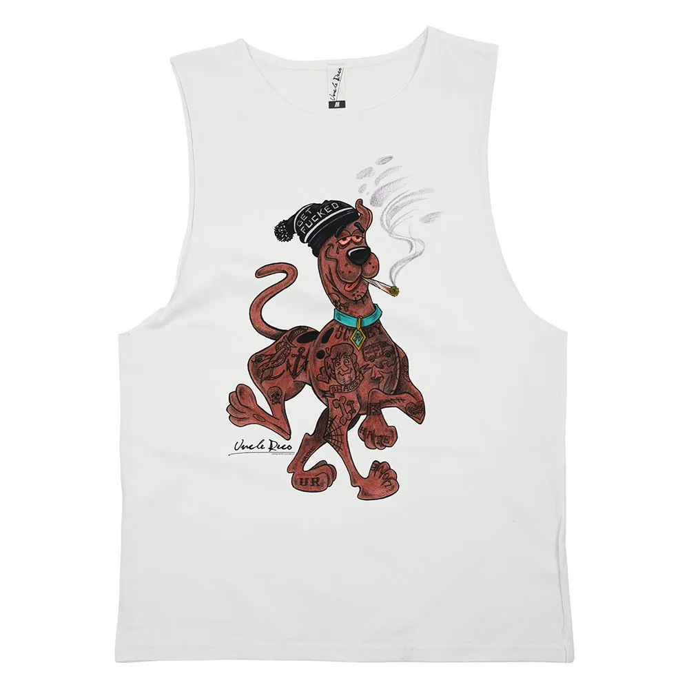 STONED SCOOBY WHITE TANK