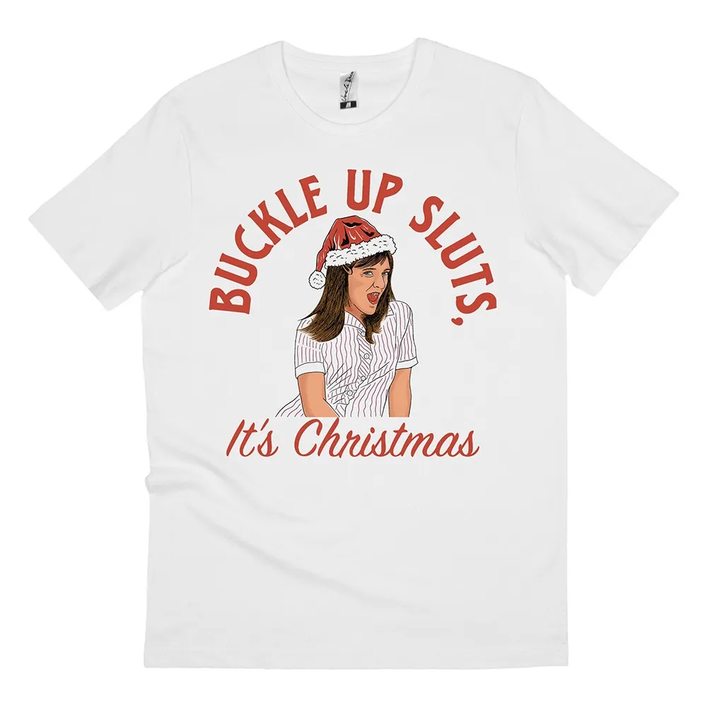 BUCKLE UP JA'MIE XMAS WHITE TEE