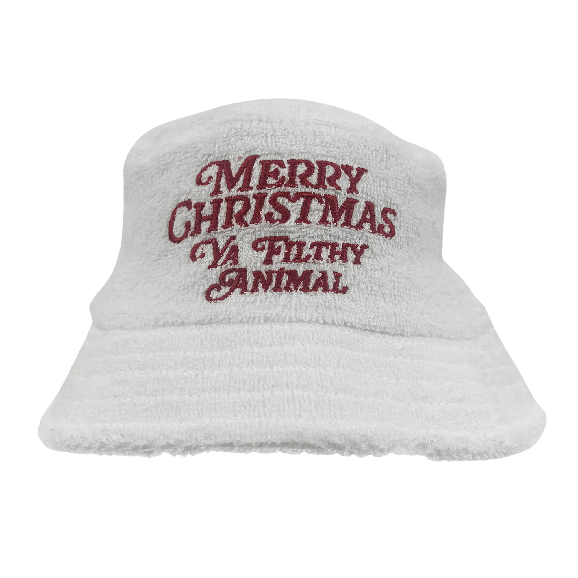 YA FILTHY ANIMAL WHITE TERRY TOWEL BUCKET HAT