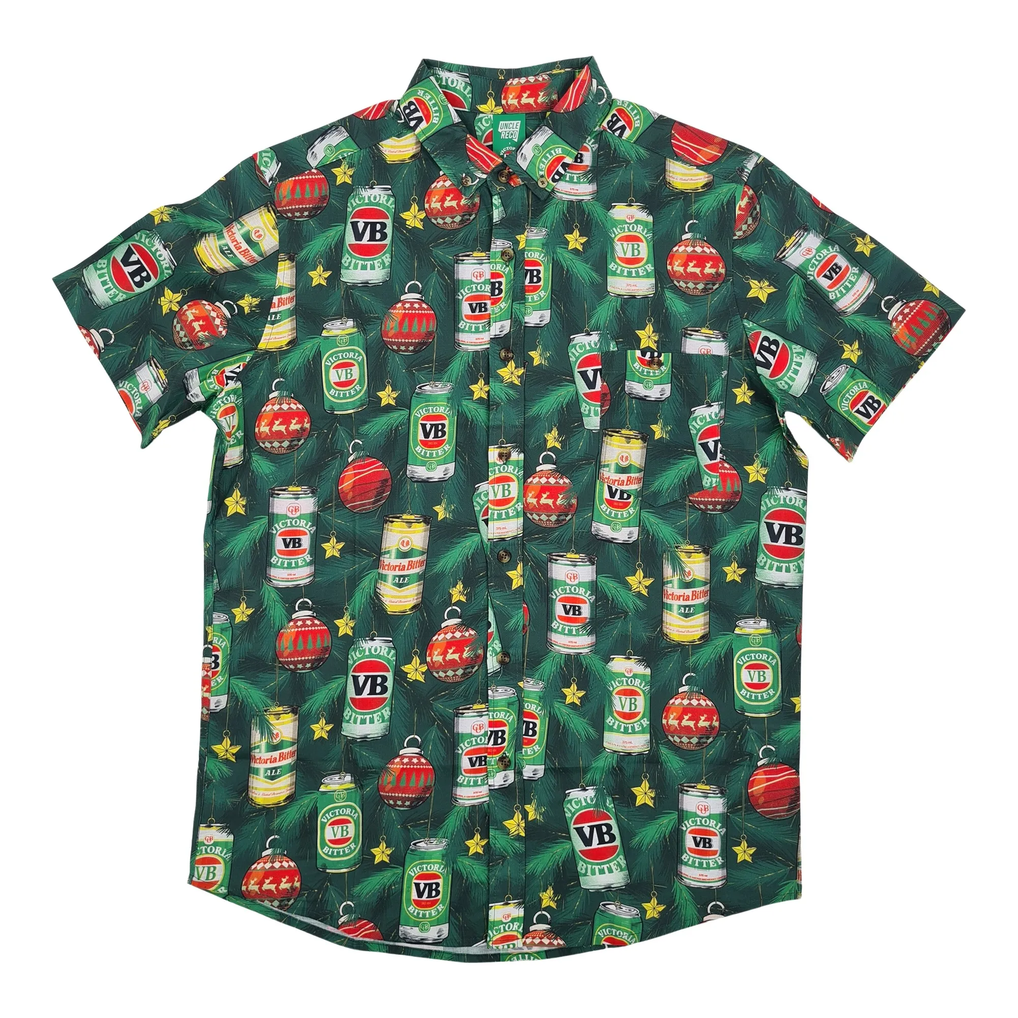 VB XMAS TINNIES BUTTON UP SHIRT