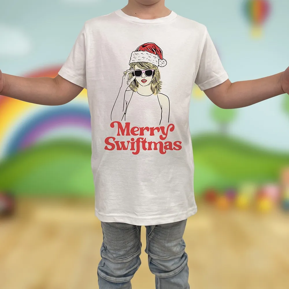 KIDS SWIFTMAS WHITE TEE