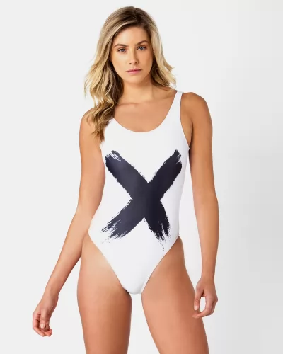 CROSS WHITE SWIMSUIT