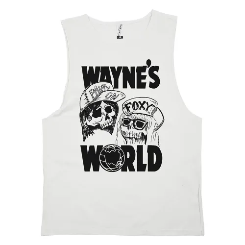 WAYNES WORLD WHITE TANK