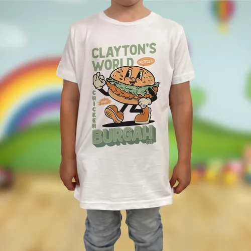 CLAYTON'S BURGAH CO KIDS TEE