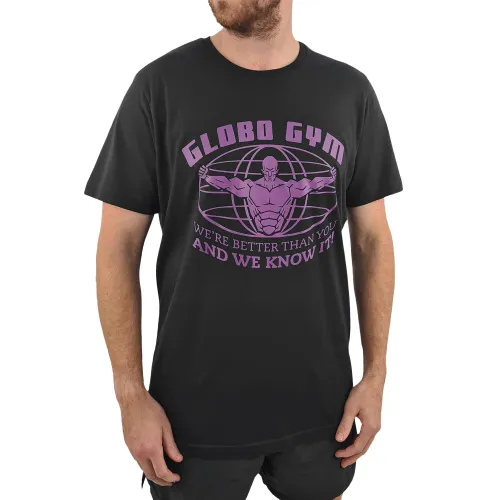 BLACK GLOBO GYM TEE